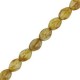Czech Pinch beads 5x3mm Chalk white dark travertin 03000/86805